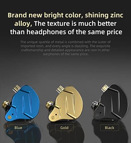 KZ ZSN Pro X in Ear Monitor Earphone 1BA 1DD Hybrid Dynamic Dual Driver IEM Wired Earbuds HiFi Sport Gaming Headphones Compatibility for Phone Computer Tablet - Image 2