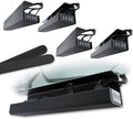 Scanfield Under Desk Cable Management Tray, No-Screw, 17-Inch, 4-Pack Black by ScandinavianHubCableTrays