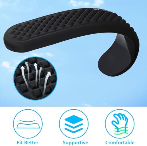 ELZO Wrist Rest for Keyboard, Soft Memory Foam Wrist Support, Ergonomic, Non-Slip for Computer Keyboard, Made Easy Typing & Relieve Wrist Pain, Black - Image 4