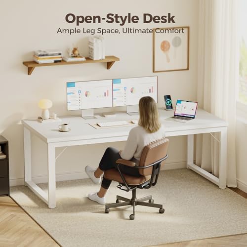 Mericonia 54 Inch Computer Desk, 1.2" Thick Heavy Duty Office Table - Image 5
