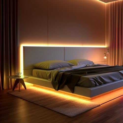 iNextStation 16.4FT 12V LED Strip Lights Yellow Neon Rope Lights (No Plug) - Image 3