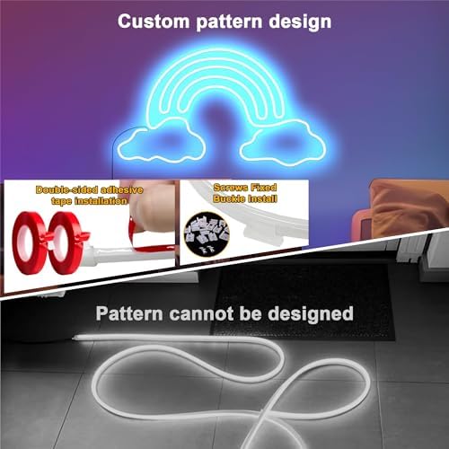 Cozylady RGB Neon Light LED Rope Light,Waterproof Bluetooth APP Remote Control Music Sync Strip Light,24V Flexible DIY Silicone Light for Bedroom Home Indoor Outdoor Decoration(36m/120ft) - Image 4