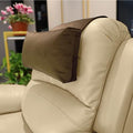 Velvet Recliner Head Pillow with Non-Slip Base - Adjustable Neck Support for Pain Relief in Home, Office and Travel (Brown) by AmazeCov