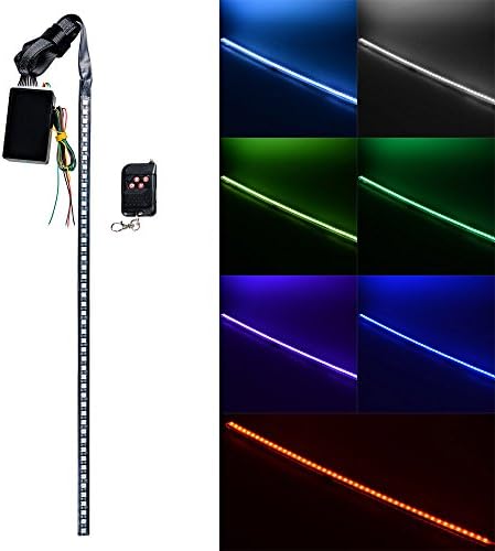 RGB 48 5050 SMD Scanning Knight Rider Light Bar Strip W/Remote Control Turn Signal Third Brake Light - Image 4