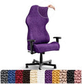 PAULATO BY GA.I.CO. Stretch Office & Gaming Chair Cover – Breathable Desk Computer Armchair Slipcover with Zipper – Bi-Elastic Stretchable Protector Machine Washable – Purple (Office Chair) by PAULATOBYGAICO