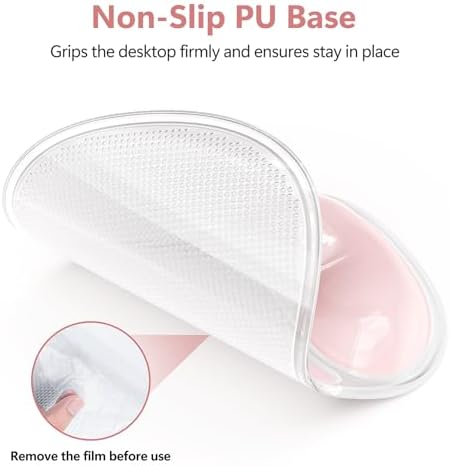 AKIT Ergonomic Gel Mouse Pad and Keyboard Wrist Rest, Non-Slip, Pink | Gel Wrist Support for Typing Comfort Non-slip Base Fits Standard Keyboards and Mice Reduces Fatigue During Long Work Sessions - Image 6