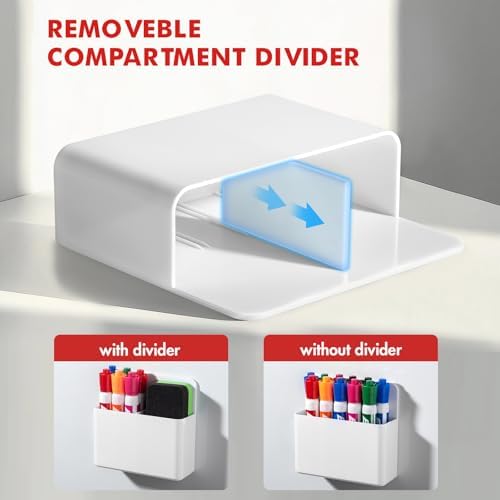 BEYGORM Plastic Magnetic Pen Holder, Powerful Magnet, 2 Pack - Image 4