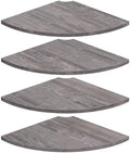 Homode Corner Floating Shelves, Round Corner Shelf Wall Mount Set of 4 by Homode