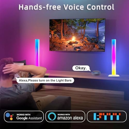 Smart LED Light Bar, RGBICWW TV Light Bars for Room, Gaming With Music Sync - Image 3