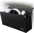 VRGE - Couch Bedside Gaming Organizer Caddy Storage Hanging Felt Mount for Game Controllers/Headphones/Meta Oculus Quest 3/2 VR w/Side Remote Control Holder by VRGE