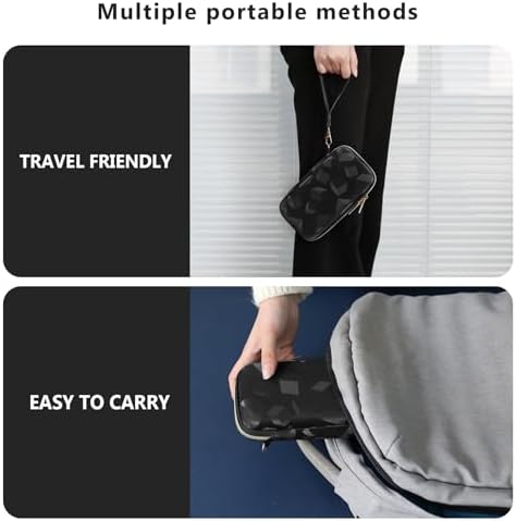 Supmay Carrying Case Compatible with WELLST·G Handheld Game for Kids -Preloaded 220 Retro Video Games, Portable Gaming Player Storage Holder Travel Bag with Mesh Pocket for USB Cable, Black - Image 6