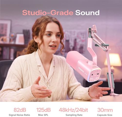 MAONO PD100W Wireless Dynamic Gaming Microphone for PC with USB-C Receiver - Image 4