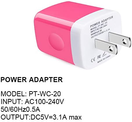Wall Charger Adapter,USB Cubes,3Pack Universal Travel 3.1A 3 Muti Port - Image 8