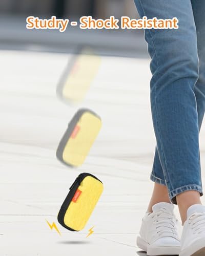 Gold-Yellow Mini Earbud Case, Cute Protective Pouch for Apple Airpods - Image 6