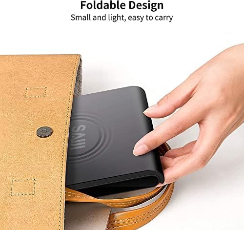 SAIJI Adjustable Tablet Stand Holder Portable Foldable Desktop Stand Dock Compatible for iPad, iPhone, Nintendo Switch, Samsung Galaxy and Kindle Fire Tablets – Black - Image 6