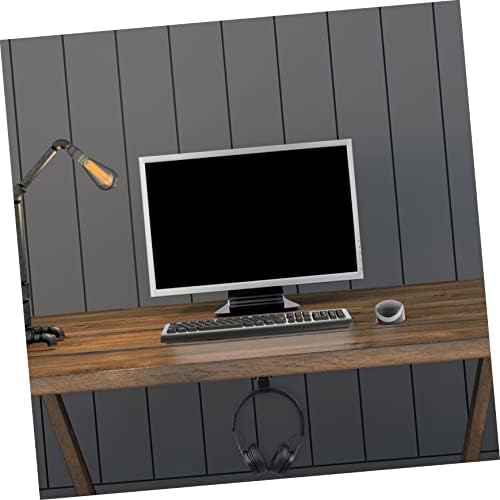 ARTIBETTER Under Desk Headphone Stand with Double Hook Design and Stick Installation Space-Saving Headset Hanger for Home Office and - Image 2