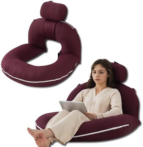 INSEN Reading Pillow, Back Pillow for Sitting in Bed and Couch, Gaming Pillow for Adults, Sit Up Support for Bed by INSEN