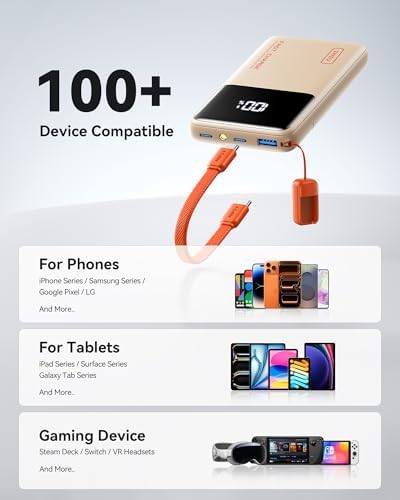 INIU Power Bank, Compact 10000mAh 45W PD Fast Charging Portable Charger - Image 6