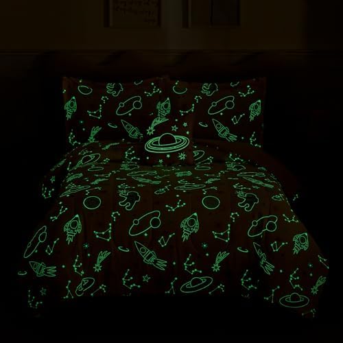 Full Size Bedding Sets for Girls - 4 Pieces Space Full Comforter Sets - Image 3