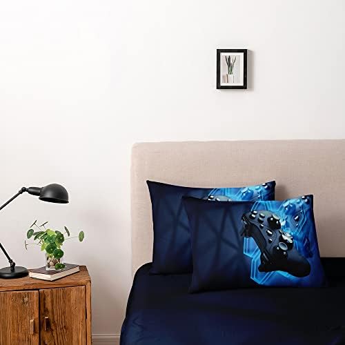 3D Print Gamepad Duvet Cover Set Gaming Comforter Covers and Pillowcases King Size Black Color Bed Set Gamer Beddings Boy Kid Bedroom Decorations - Image 2