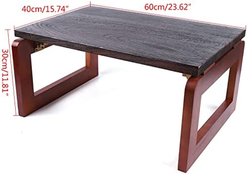 Gdrasuya10 Laptop Tray Desk Foldable Lap Table Bed Tray, TV Tray Floor Table Bamboo Breakfast Serving Tray Writing Gaming Furniture - Image 5
