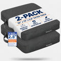 Extra Thick Stadium Seat Cushion - Bleacher Seat Cushion, Stadium Cushion | Waterproof, 2.8" Bleacher Cushions for Adults, Lightweight Stadium Seat Pad, 2-Pack Gray Portable Seat Cushion with Handle by Unknown