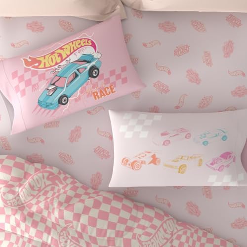 Hot Wheels Girls Kids Bedding Super Soft Comforter and Sheet Set with Sham, 5 Piece Twin Size, (Officially Licensed Product) By Franco - Image 7