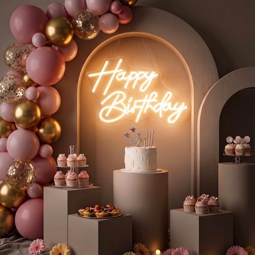 Neon Sign, Birthday Neon Signs for Wall Decor LED Signs Neon Light - Image 6