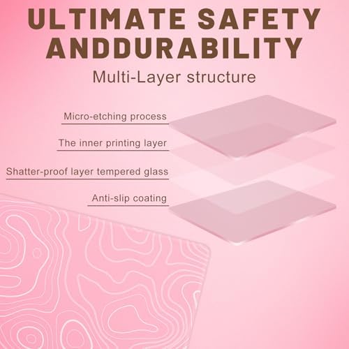 Glass Mousepad, Hard Surface Gaming Mouse Pads, Mousepad Gaming, Glasspad - Image 2
