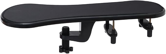 okhobby Arm Rest Mouse Pads,Desk Extender, Punch-Free Clamp on, Adjustable Armrest Wrist Support Attachment,Arm Rest for Desk and Chairs - Image 3
