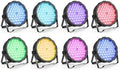 BETOPPER LED Par Lights 54 x 1.5W, RGB Stage Lights DMX DJ Lighting Sound Activated with Stand, Strobe Light & Wash Par Lighting DMX for Parties, Church, Wedding, Bars, 8 Pack by BetopperDirect