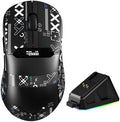 MAGIC-REFINER R1 Wireless Gaming Mouse with RGB Charging Dock,65g Ultra Lightweight,PixArt PAW 3311 Optical Sensor DPI 24K,LCD Display & Smart Sleep,Tape,Programmable Mice for Mac PC Gamer (Black) by MAGIC-REFINER