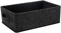 Shallow Storage Baskets Bins Medium Fabric Storage Basket Cube Organizer for Shelves Closet Bedroom Living Room Laundry Room Nursery Storage Basket by KWLET