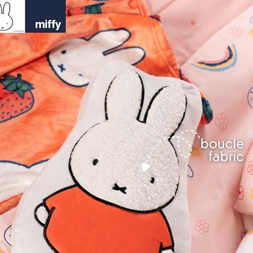 Miffy Bedding Plush Pillow – Soft Plush Throw Pillow for Bedroom Office Decor & Gifts, 14 inch Tall, (100% Officially Licensed Product) by Franco Collectibles - Image 4