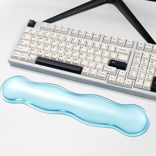 Gel Keyboard Wrist Rest, Blue Wrist pad for Computer Keyboard | Wrist Support for Keyboard 60%/68%/75%, Keyboard Cushion, Comfort & Support for Typing and Gaming by Sumgsn