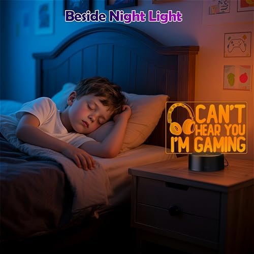 3D Illusion Night Light, Dual Control (Remote + Touch) 16 Colors, USB/Battery Powered, Gaming Equipment LED Lamp, Ideal Gift for Men Gamers Teenagers and Kids - Image 6