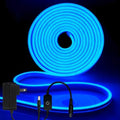 iNextStation Blue LED Light Strip 16.4FT Neon Rope Lights (with DC12V Plug) by inextstation