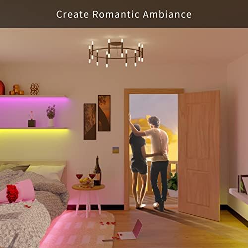 RGB LED Strip Lights for Bedroom, 8ft Color Changing LED Light Strip with Remote Control and PU Coating for Home Decor, Kitchen, Dorm Room, Party, Festival, ETL Listed - Image 6
