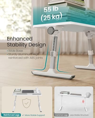 SONGMICS Bed Laptop Desk, Adjustable, 6 Heights, 20.5 x 11.8 Inches - Image 6
