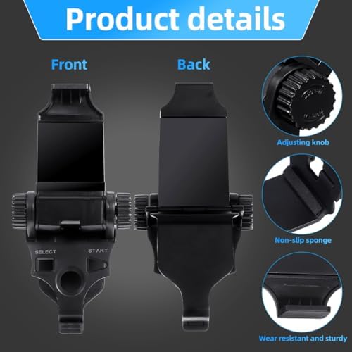 Gadpiparty Game Controller Phone Clip Adjustable Controller Phone Mount for Smart Gaming Secure Clamp Bracket Holder Ergonomic Gamepad Cradle 1 Pack - Image 5