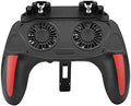 Mobile Game Controller Ergonomic Handle Dual Cooling Fans Mobile Phone Game Controller Gamepad Fast Heat Dissipation No Noise Suitable for 4.7-6.5inch phones(5000mah) by Technologyconnectsyouandme