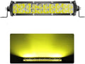 Amber Slim LED Light Bar, 7Inch 12V-60V Offroad Driving Light Bar for Trucks 60W 6000lm Combo Beam, Waterproof Ultra Slim LED Off Road Lightbar for ATV UTV RV Mower Golf Cart Boat by SanYoung-AutomotiveLights
