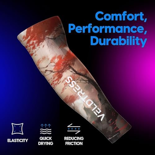 Gaming Arm Sleeve for PC Gamers - Breathable Wrist & Forearm Support, Ideal for FPS Aiming, Koi & Sakura Designs - Image 2