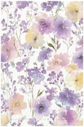 Decorative Light Switch Cover Plate Purple Floral Watercolor Wildflower 1 Gang No Device Single Blank Outlet Covers Wall Plate Switchplate Covers Dimmer Faceplate for Bedroom Decor by JOOJIAO