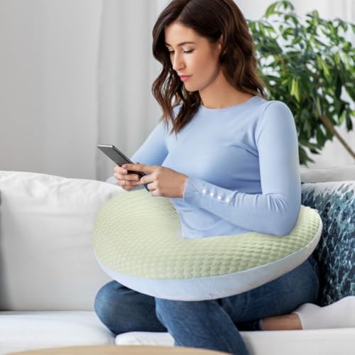 Reading Pillow for Gaming, Lap Desk Pillow for Sitting in Bed or Couch, Ergonomic Arm Support Pillows for Crochet, Crafting, Knitting,Playing & Working (23.6 * 22.8") by Unknown