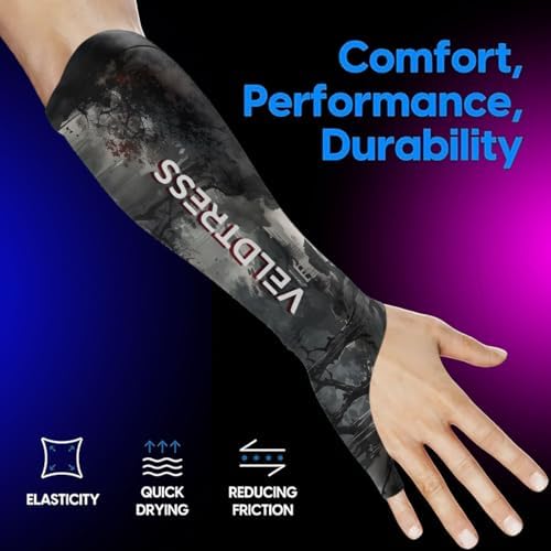 Gaming Arm Sleeve for PC Gamers - Breathable Wrist & Forearm Support, Ideal for FPS Aiming, Koi & Sakura Designs - Image 2