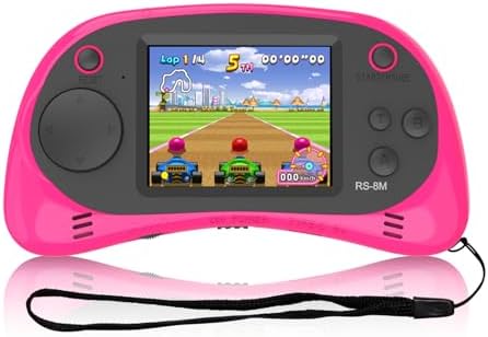 Kids Handheld Portable Video Game Player with 200 Games - 16 Bit 2.5 Inch Screen Mini Retro Electronic Machine for Boys Girls (Pink) - Image 2