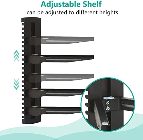 WALI 3 Tier Glass Floating TV Wall Shelf for Projector, DVD Players - Image 4