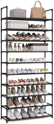 SONGMICS Shoe Rack, 10-Tier Shoe Shelf, Shoe Storage Organizer by Unknown