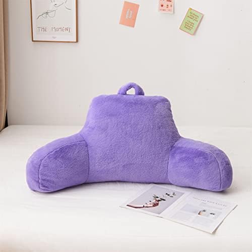 A Nice Night Lightpurple Reading Pillow, 17" Bed Wedge Pillows with Arms - Image 3